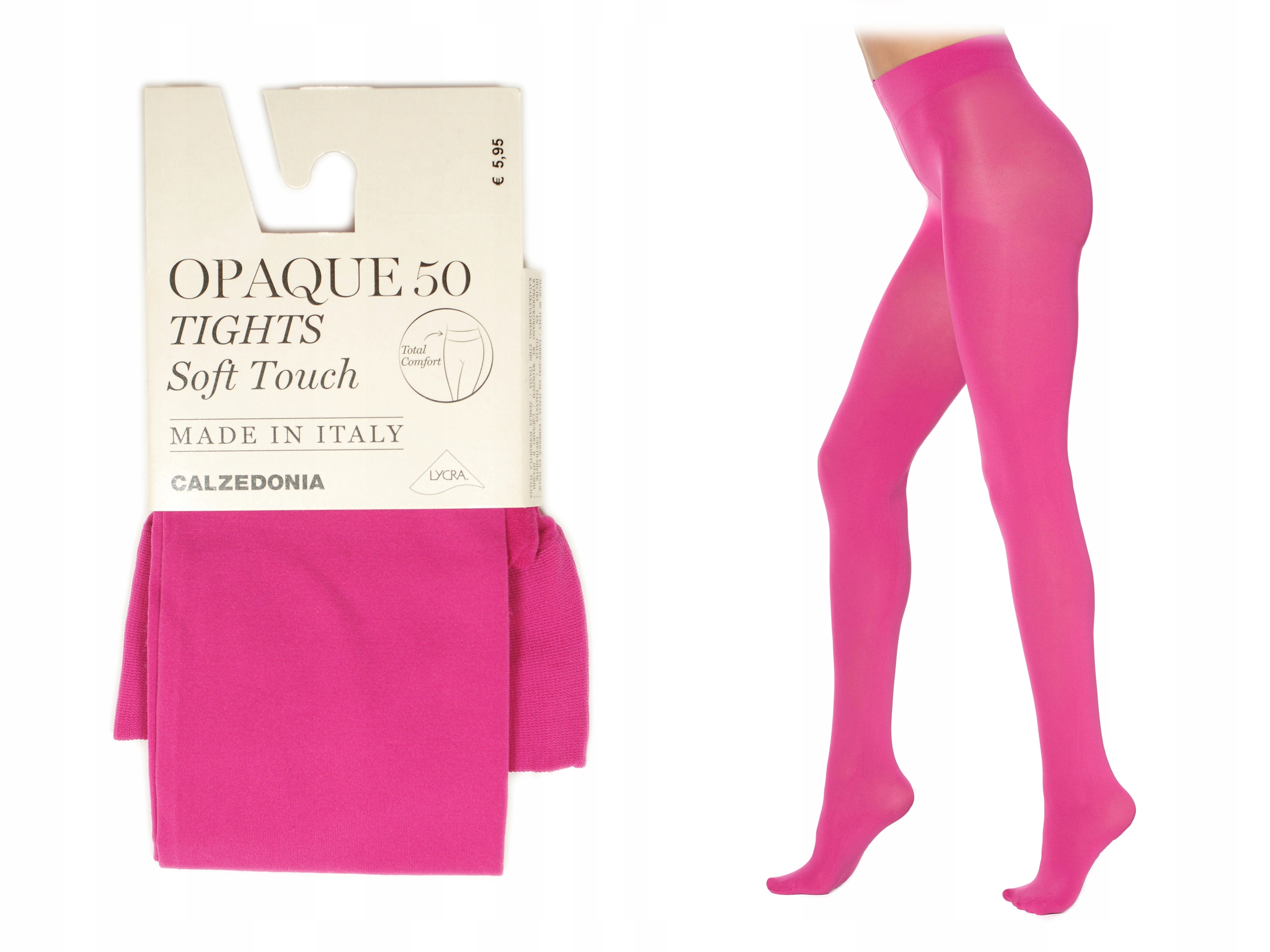

Calzedonia rajstopy 50 Den Soft Touch różowe - S
