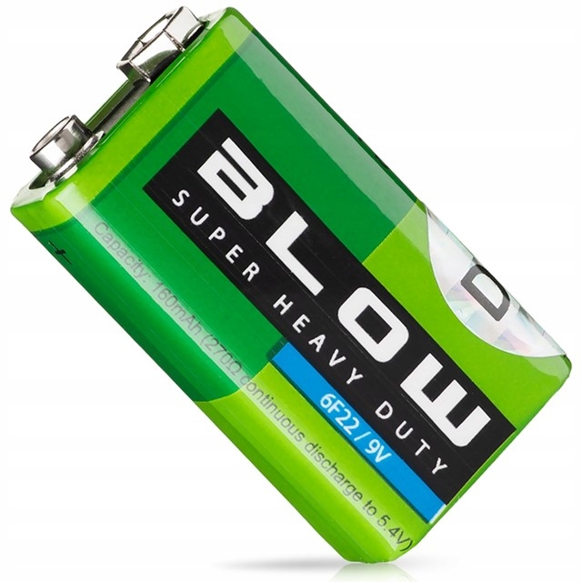 

1x Najmocniejsza Bateria Blow 9V 6F22 R9 Zabawki