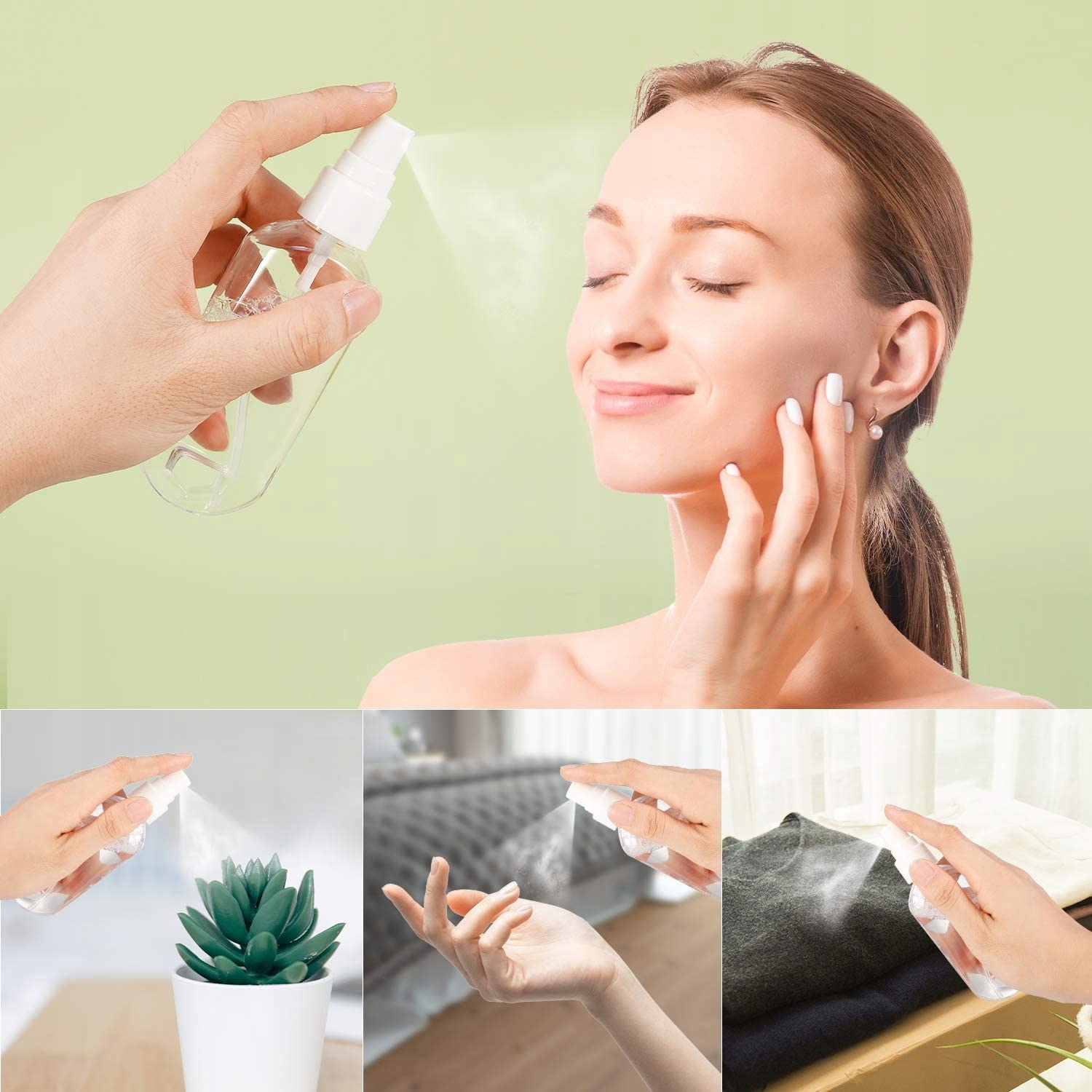 PLASTIKOWE BUTELKI PODRÓŻNE Z HACZYKAMI 50ML 6 SZT Pojemność 50 ml