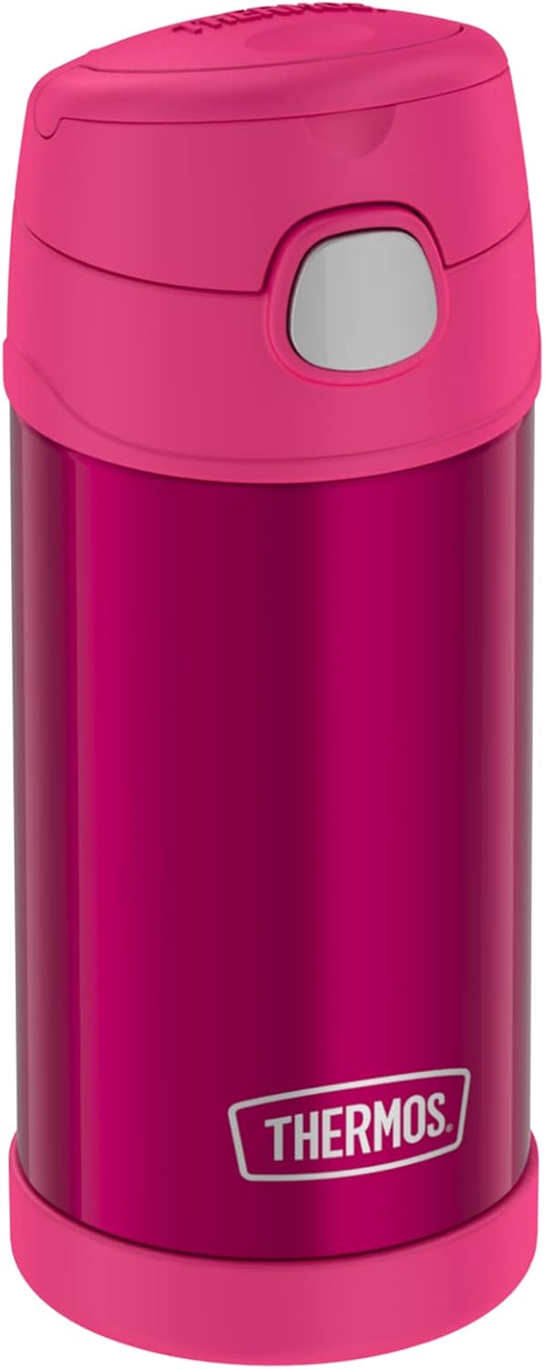 Termoláhev Pro Děti 350 ML S Brčkem, Vzduchotěsná, Nerezová Ocel