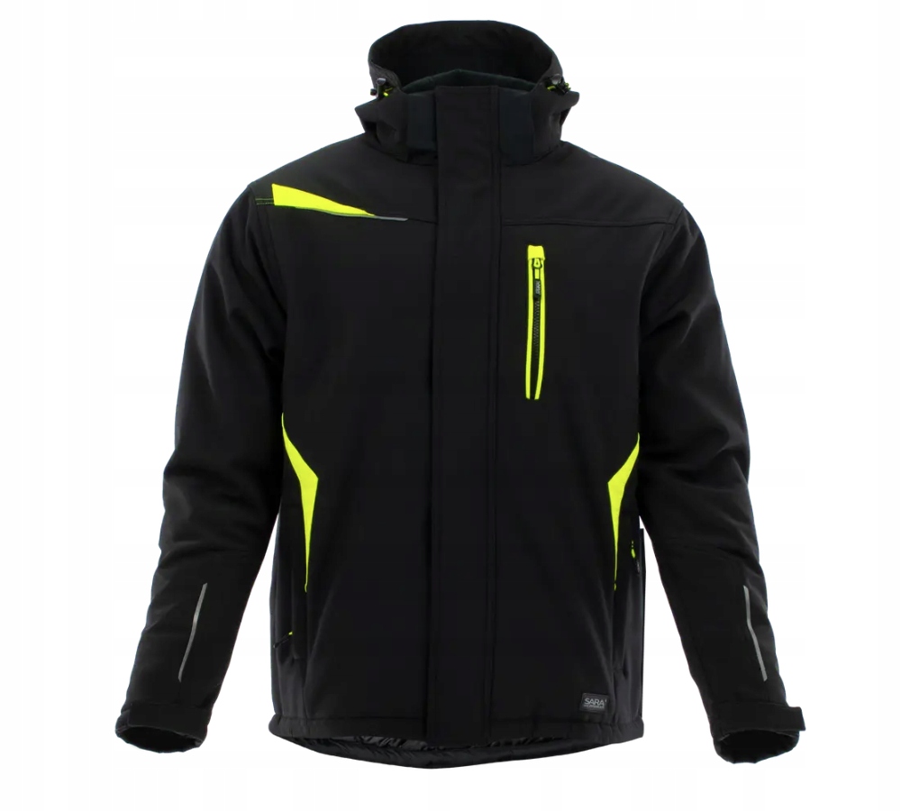 Kurtka Długa Ocieplana Comfort Winter czarno-żółta Sara r. M