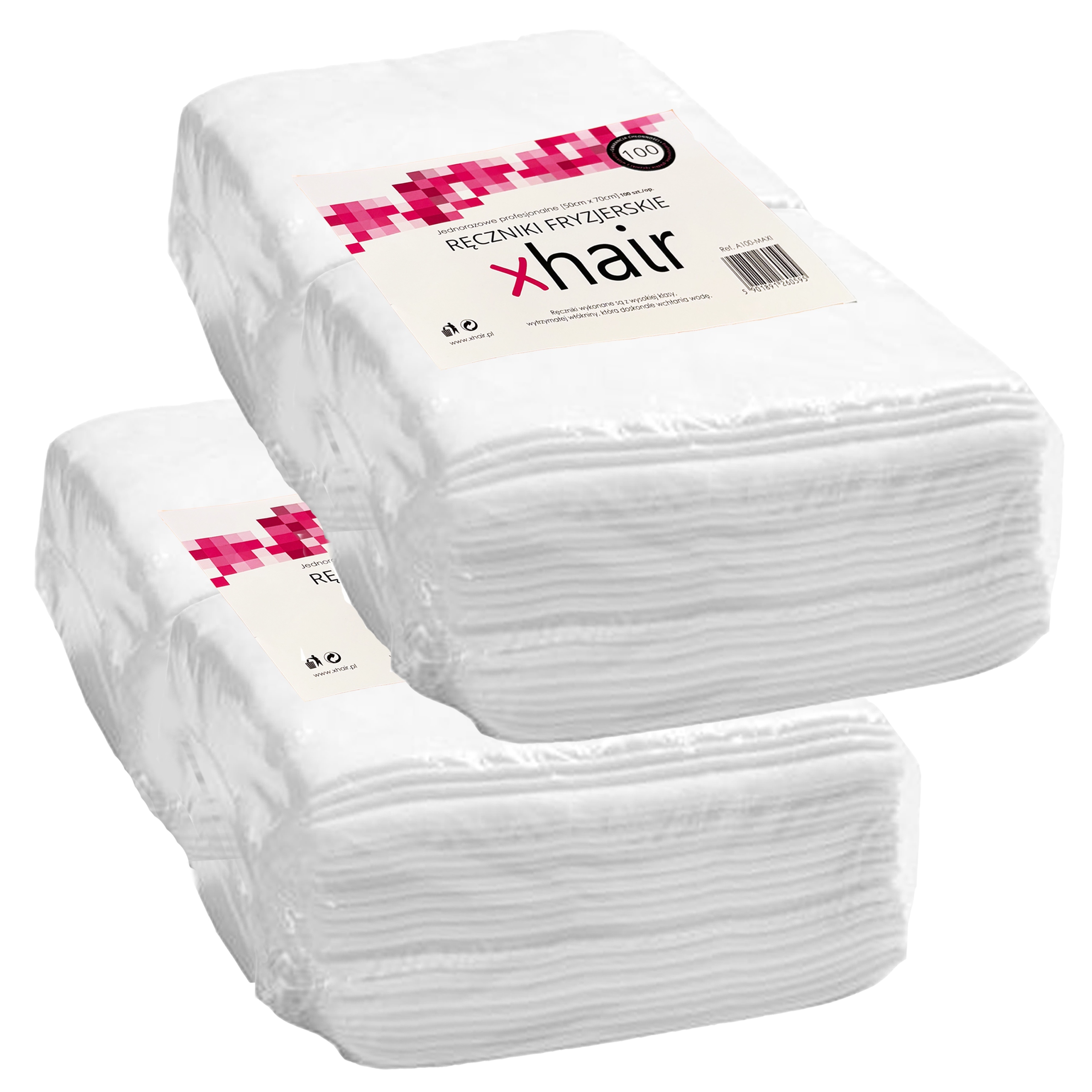 Na Jedno Použití kadeřnické ručníky z netkané textilie 100 Ks Silné Absorpční 50x75