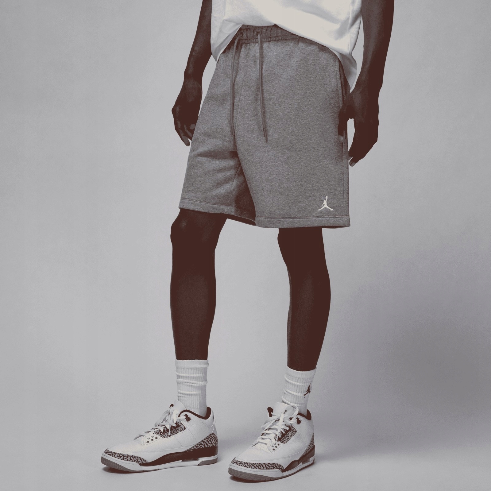 Spodenki męskie Jordan Brooklyn Fleece szare FV7285-091 r. L