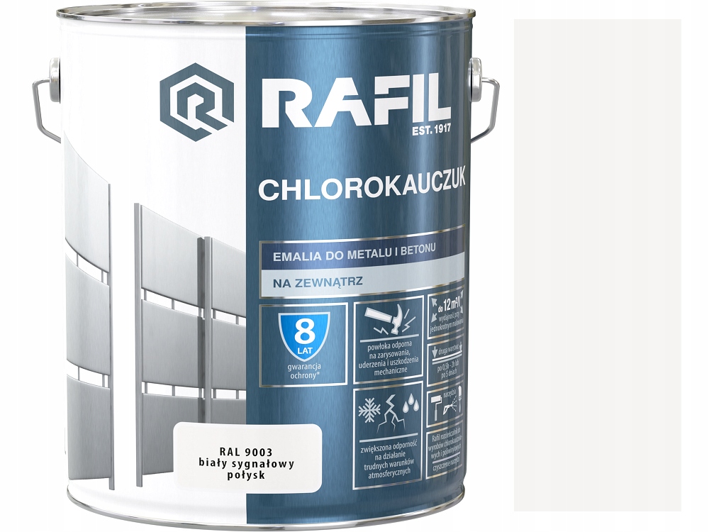Chlorokaučuk Biely Signálny Lesk Ral 9003 10 L Rafil