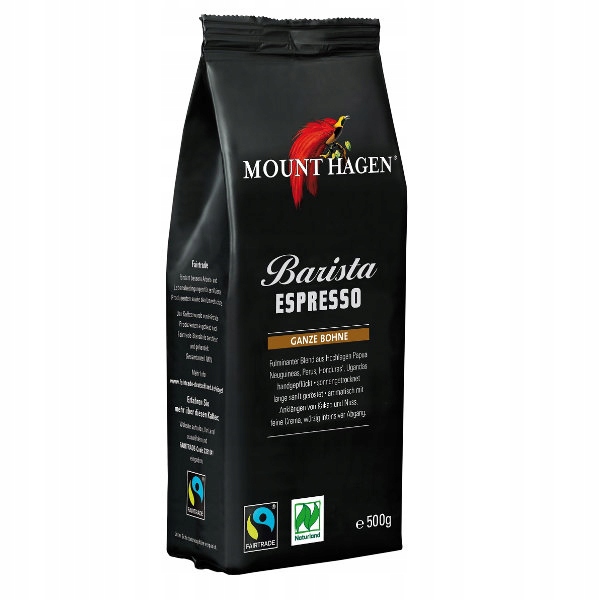Levně Káva zrnková arabica robusta barista espresso fair trade Bio 500 g Mount