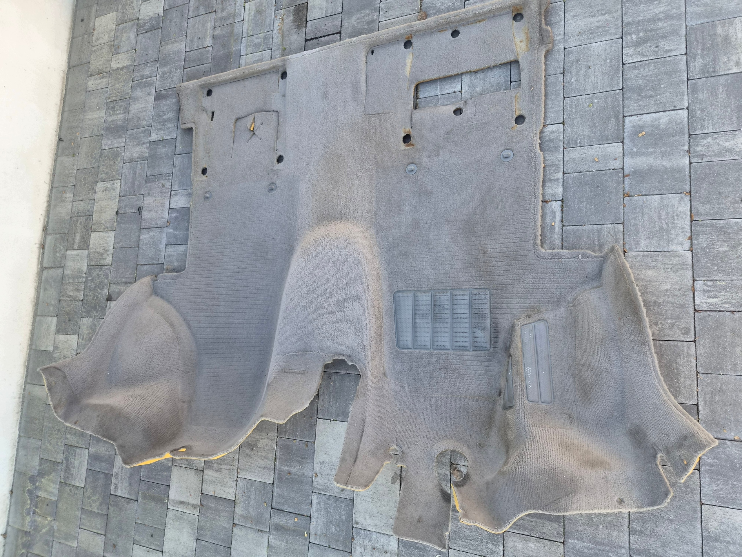 carpet mats VW T5 T6 front welur jasny grey