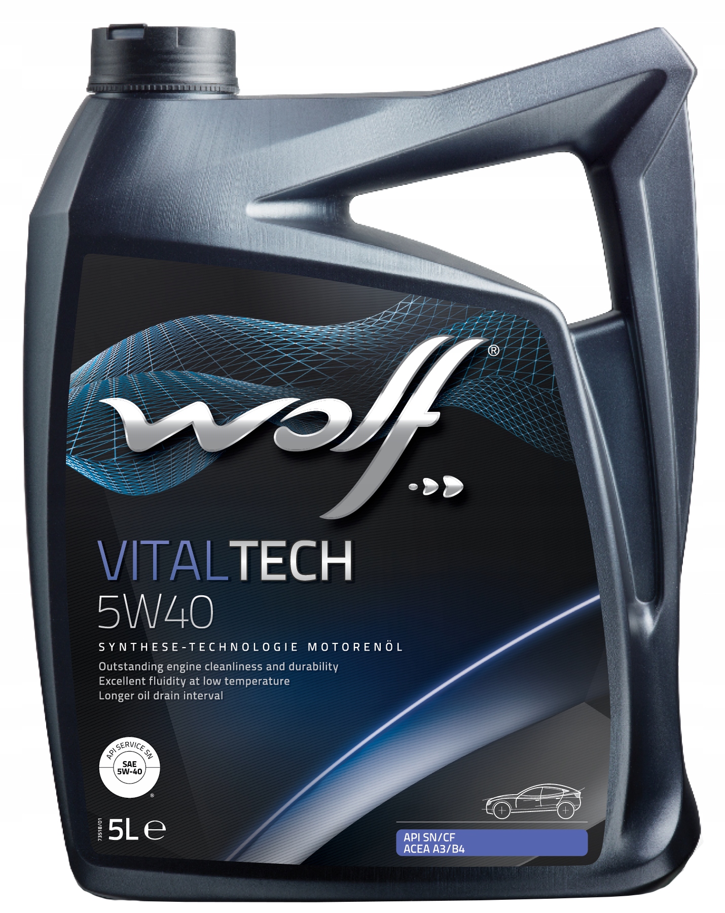 Motorový olej Wolf 5 l 5W-40
