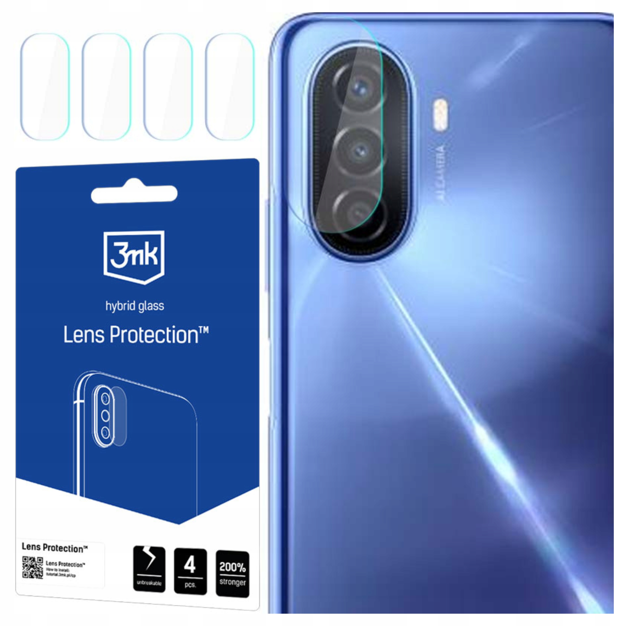 3MK Szkło Hybrydowe Lens Protection Do Huawei Nova Y70 Ultracienkie