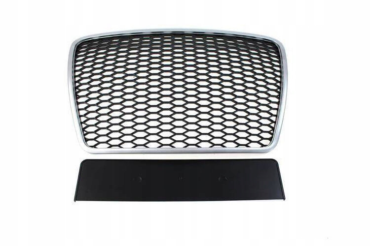 GRILL AUDI A6 C6 RS-STYLE MATT SILVER-BLACK 09-11