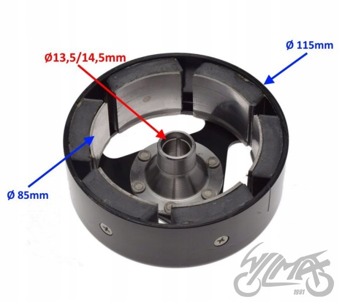 KOŁO MAGNESOWE SIMSON S51 PLATYNKI Producent Wilmat