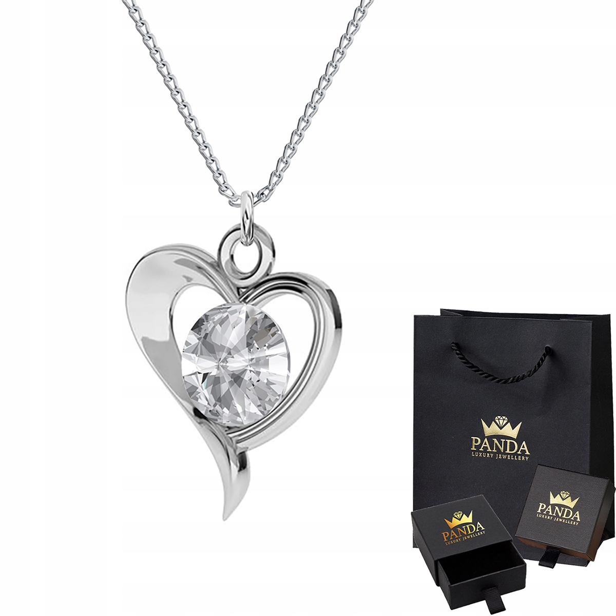 

Srebrny Naszyjnik Swarovski Srebro 925 Prezent