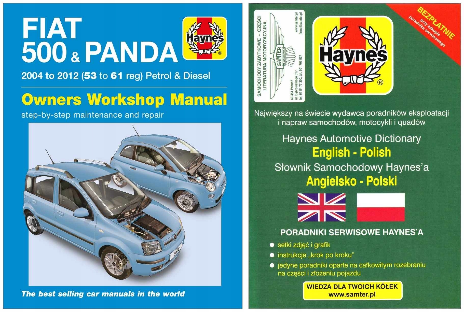 Fiat 500 & Panda III 3 (2004-2012) instrukcja napraw Haynes