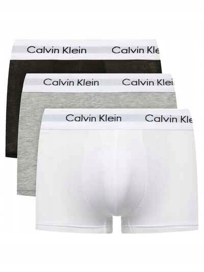 Calvin Klein Pánské boxerky 3-pack černé, bílé, šedé, velikost XL
