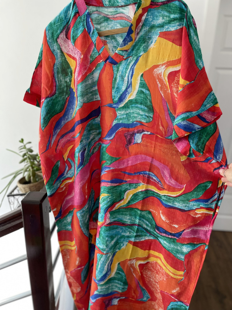 Krásná tenká šaty maxi Plus Size vel 52/54