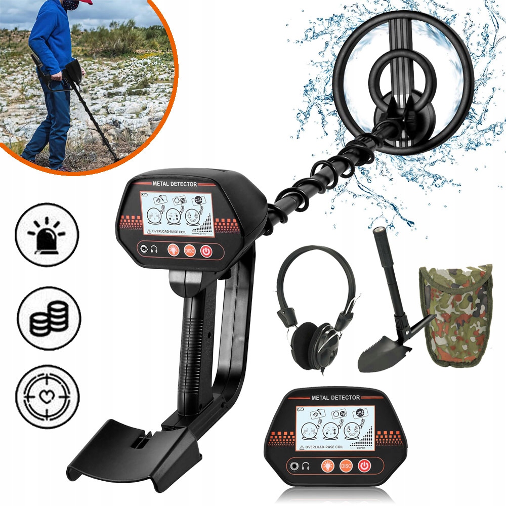 Podzemní Detektor Kovů Pro Dospělé Detektory Kovů S LCD Obrazovkou