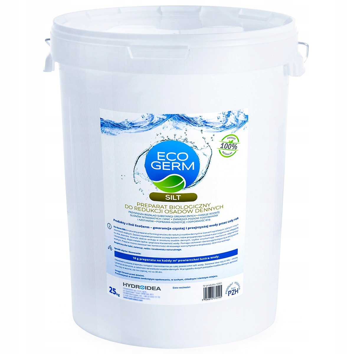 Preparat do Oczek Redukcja Osadów Hydroidea EcoGerm Silt 25kg