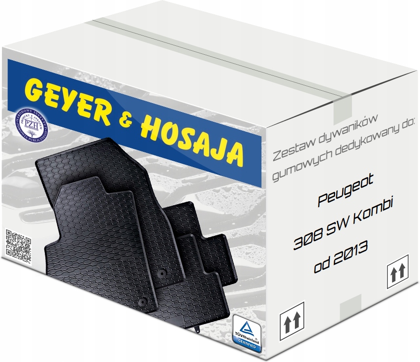 

Dywaniki gumowe Bezwonne do Peugeot 308 II Sw 13-