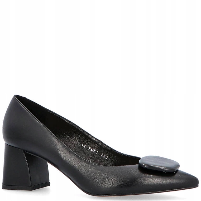 Elegantní kožené lodičky Kotyl 5417 Černé 37