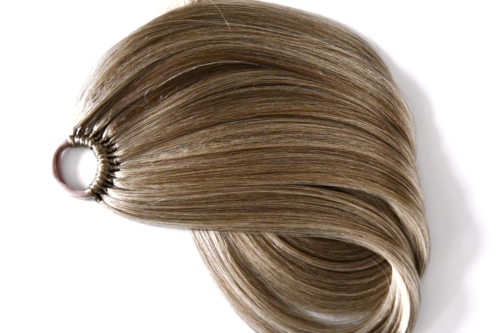 Culík na gumičce, prodloužení culíku mix hnědá blond XL 160g