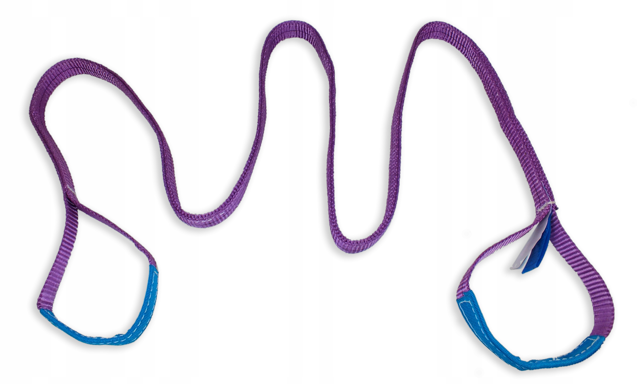 Zawiesie Pasowe Dźwigowe z pętlami 1T 2,5m ATEST