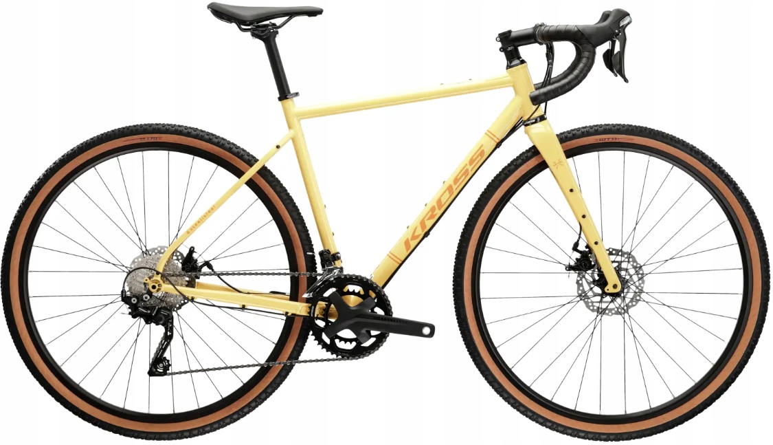 Rower gravelowy Kross Esker 4.0 28 S(19") żółty/pomarańczowy połysk