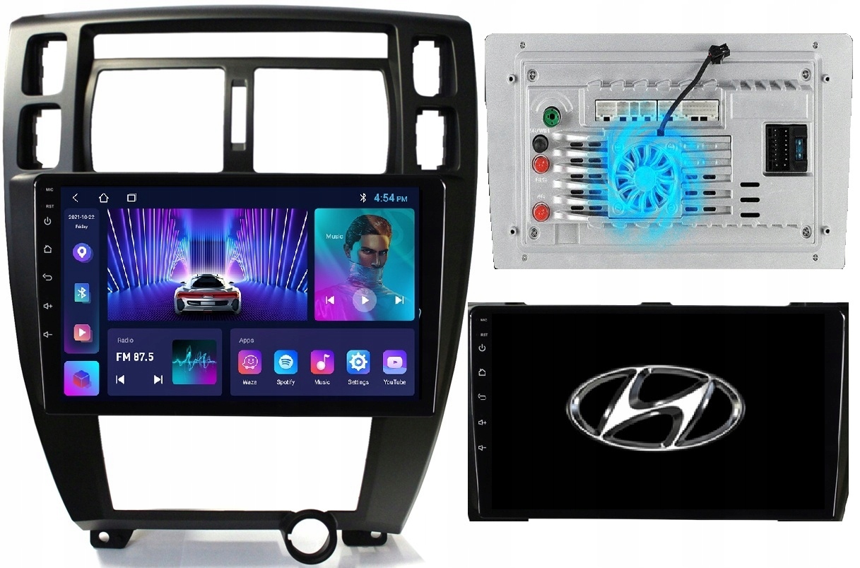 Radio Nawigacja Android Hyundai Tucson 2004-2015+KAMERA+WENTYLATOR 2/64GB