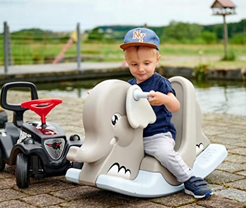 BIG Spielwarenfabrik 800056787 Big Cute Animal, Rocker with Wide Footrest, Płeć chłopcy dziewczynki