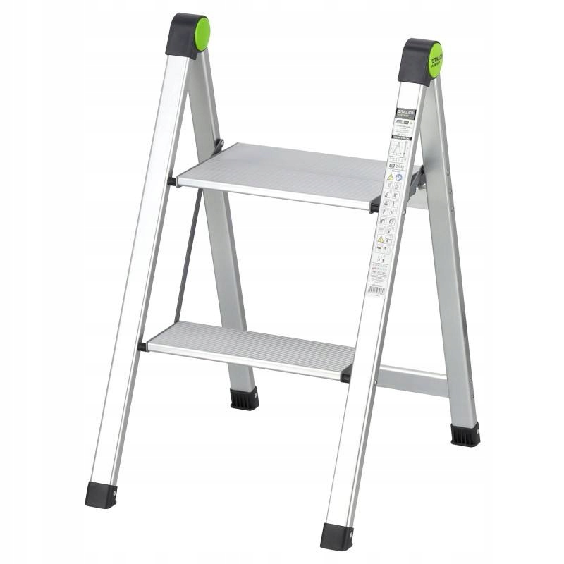 Schodíky Mini Slim, 3-stupne, s držadlom, Stalco Perfect