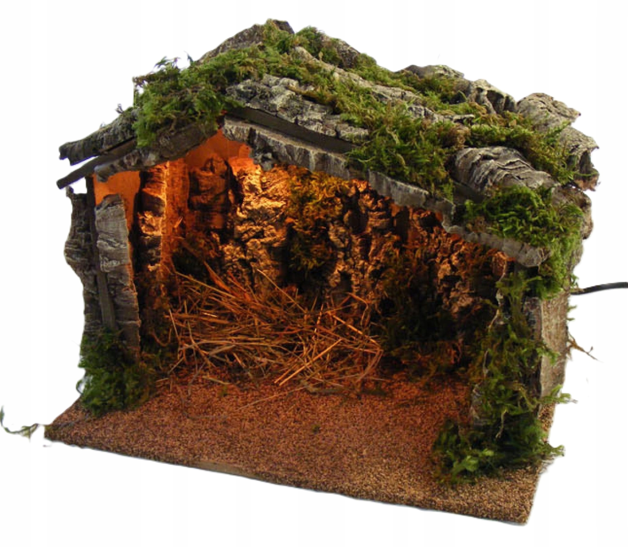 Osvetlený Vianočný Betlehem 30x20x23cm pre figúrky s výškou 11-13cm