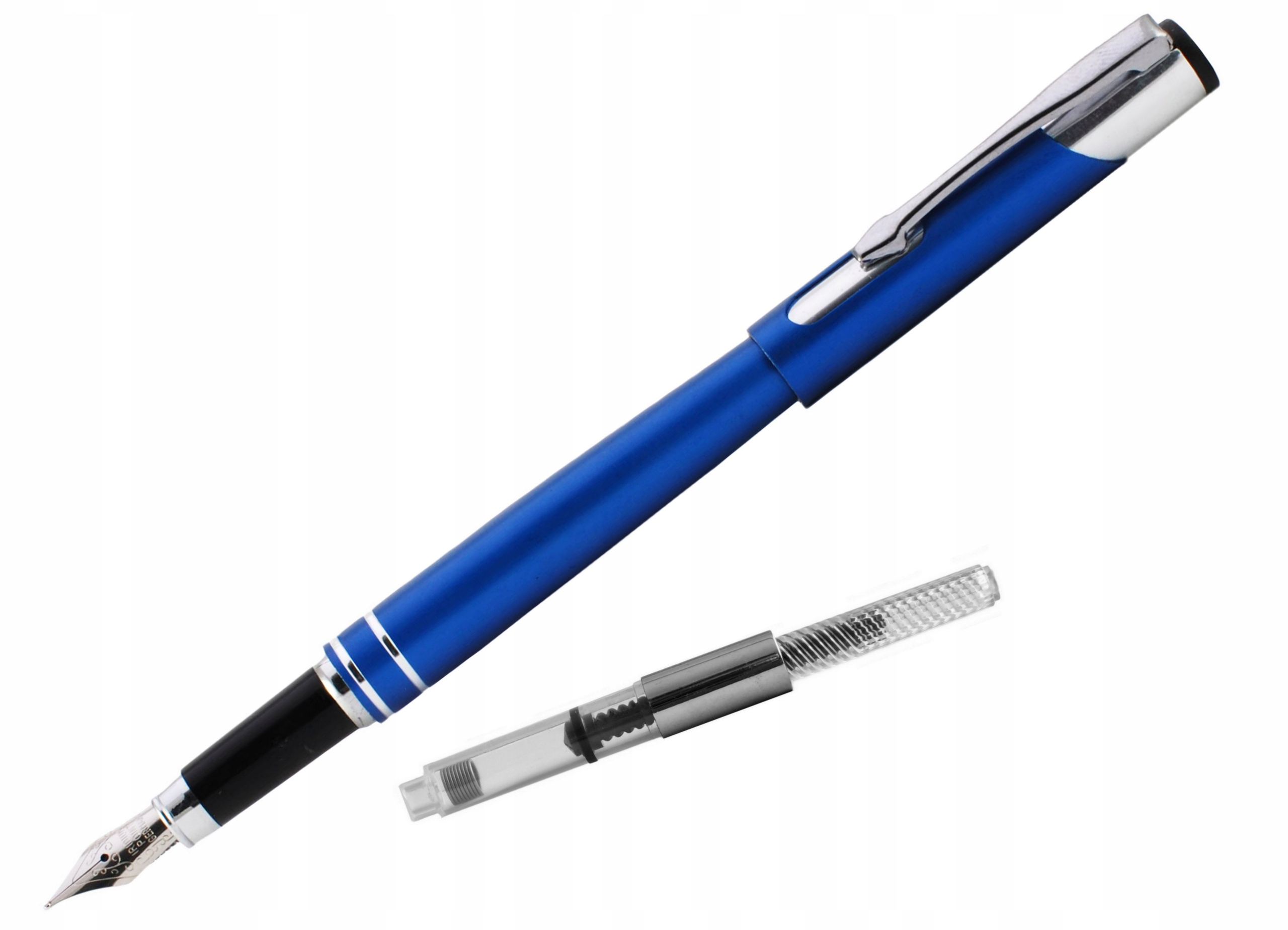 

Pióro Wieczne Metalowe Niebieskie Optimus+ Tłoczek