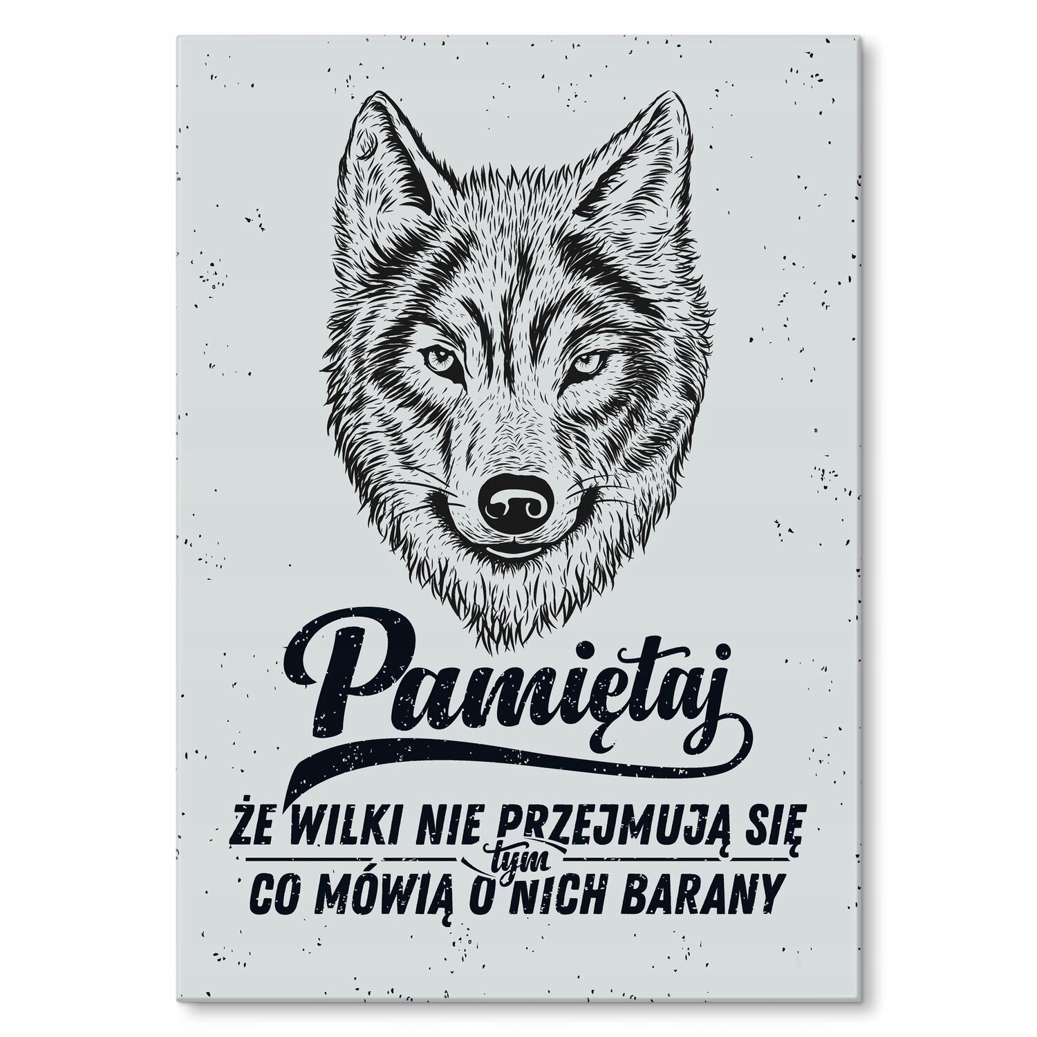 Kovový plakát Pamatuj, že vlci Szyld Plech 30 x 42 cm Dárek