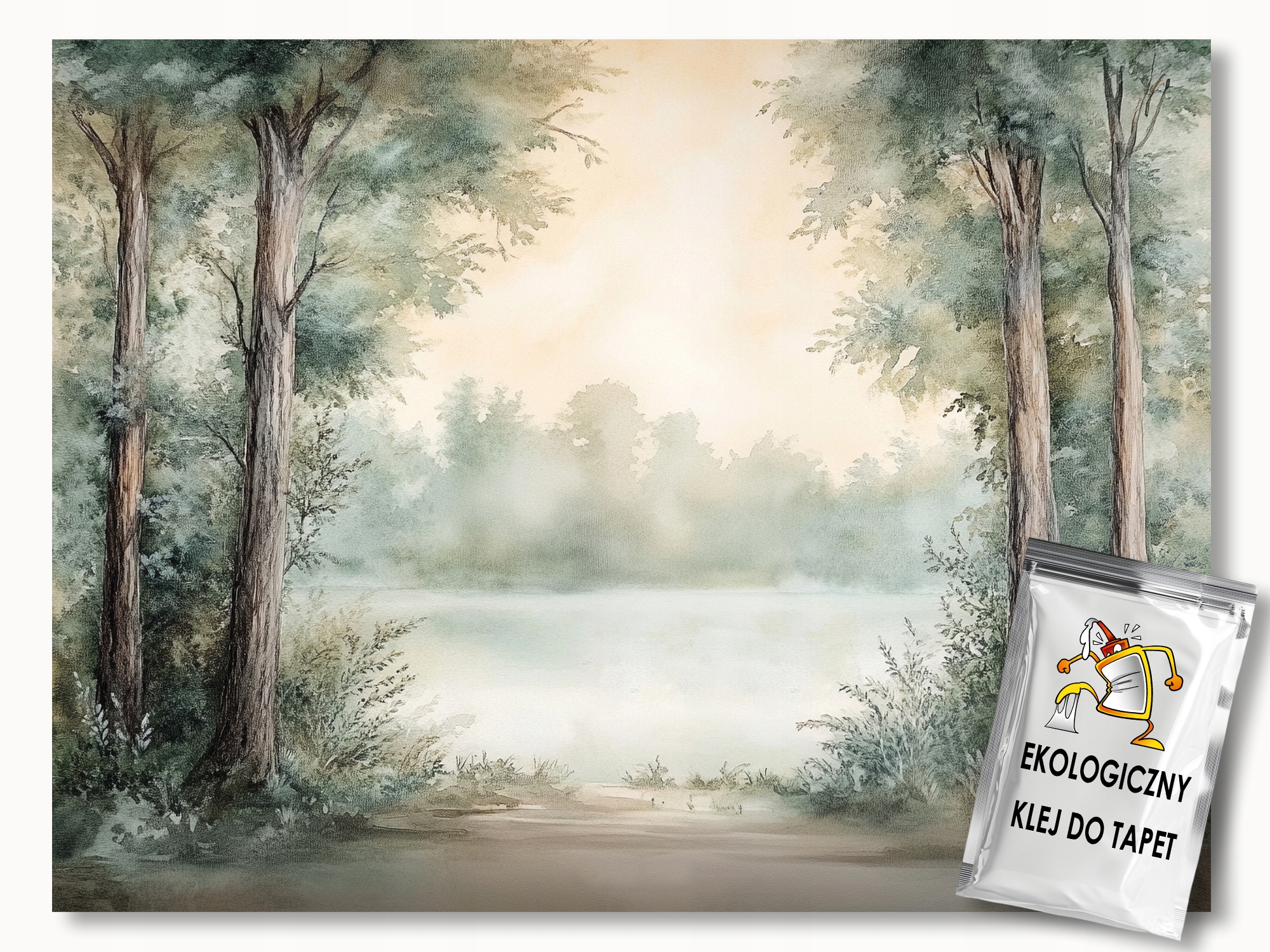 Fototapeta Flizelina Krajina Jezero Stromy Les Klid 300x210 110g