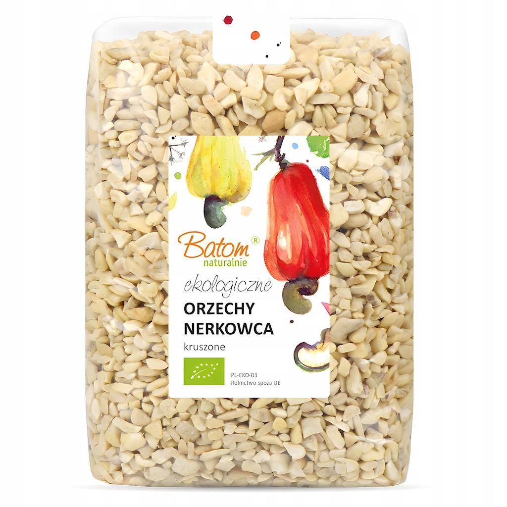 Levně Kešu Ořechy Rozdrcené Bio 1 kg Batom