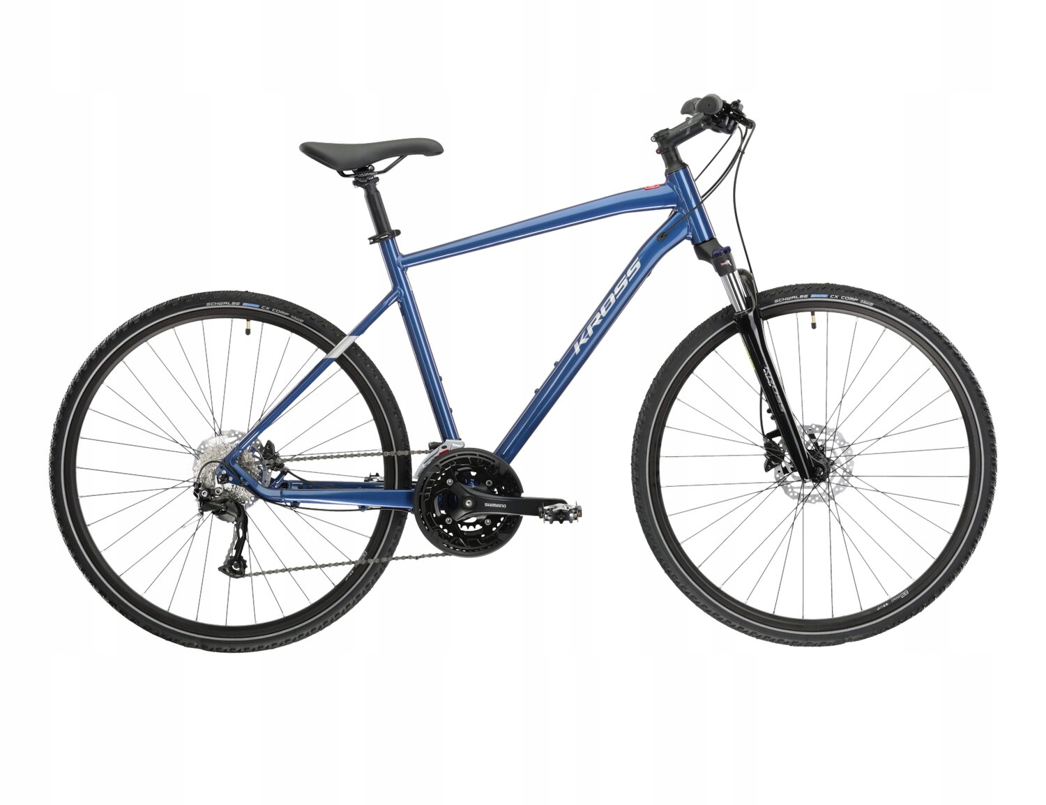 Rower crossowy Kross Evado 6.0 rama 21 cali koło 28" niebieski