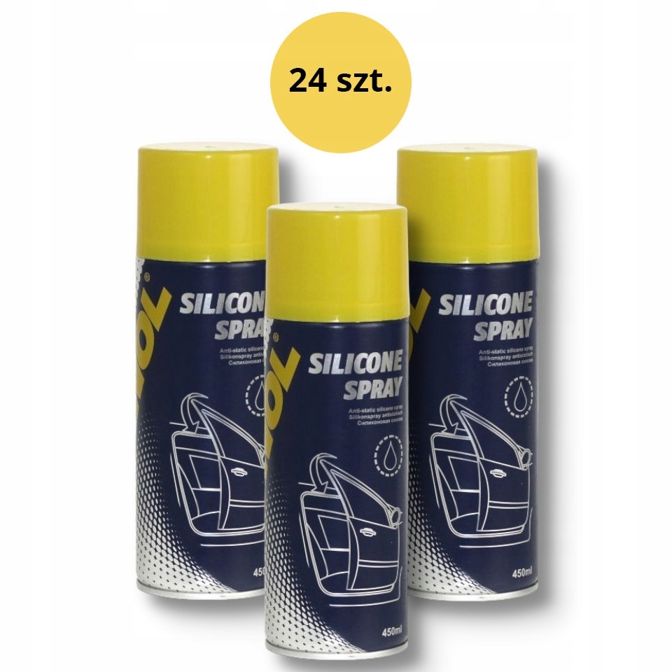 Mannol Silicone Spray 450ML (9963) (24) Kartón 24 Kusy (balík) ()