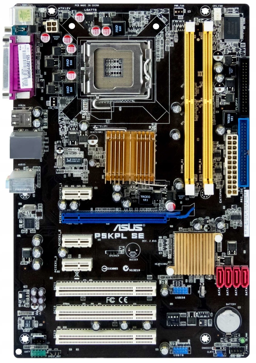 Asus P5KPL Se s.775 DDR2 PCIe Pci