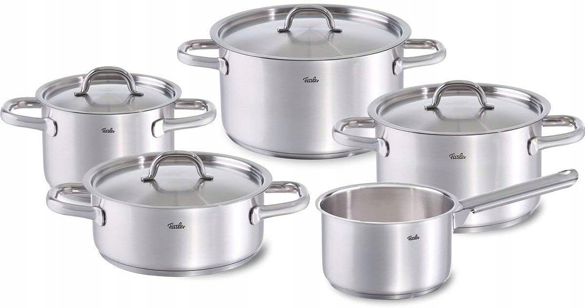 Fissler Germany Zestaw 5 Garnków Indukcja Stal Nierdzewna Family Line