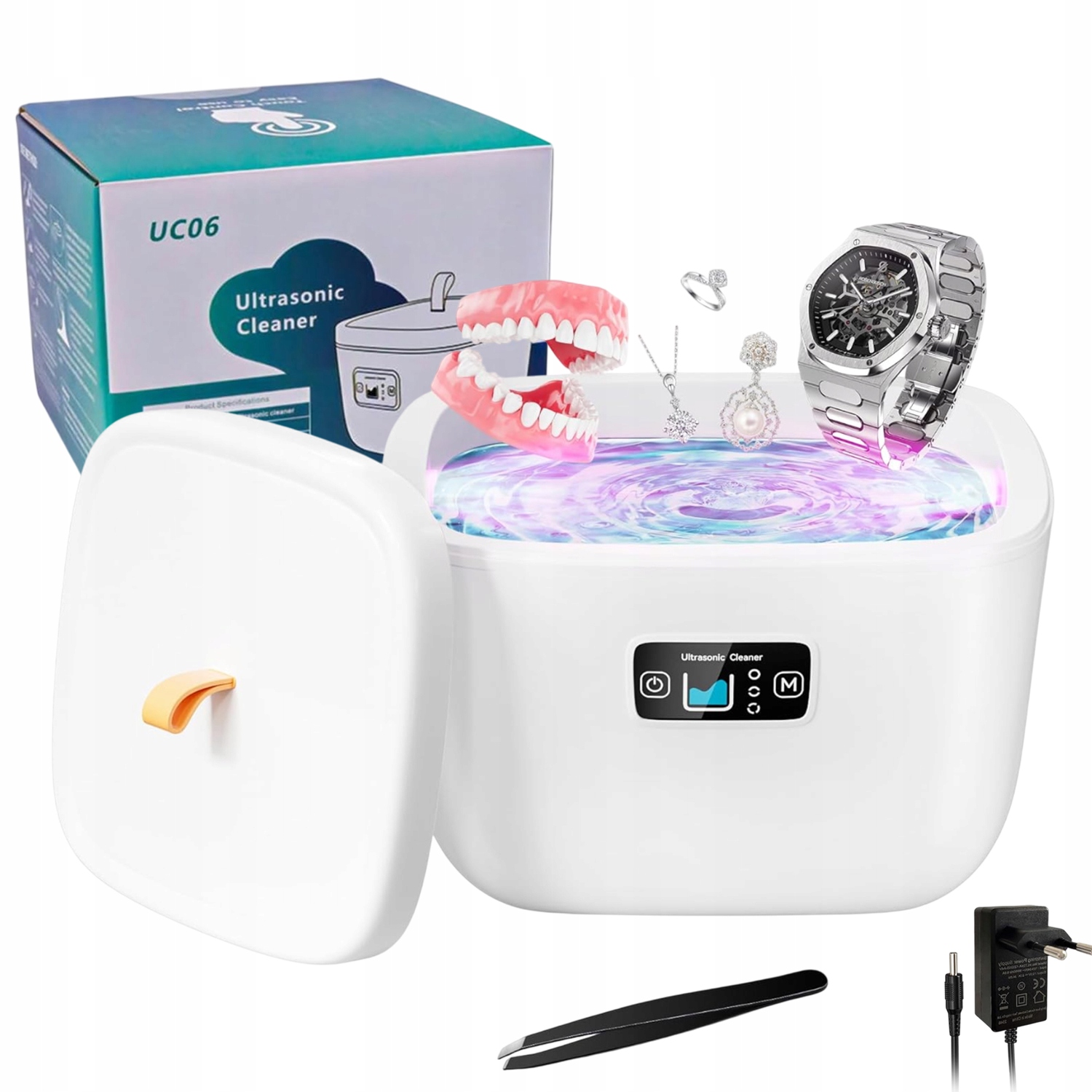 255ML Ultradźwiękowe Urządzenie Czyszczące Myjka Do Okularów Biżuteria