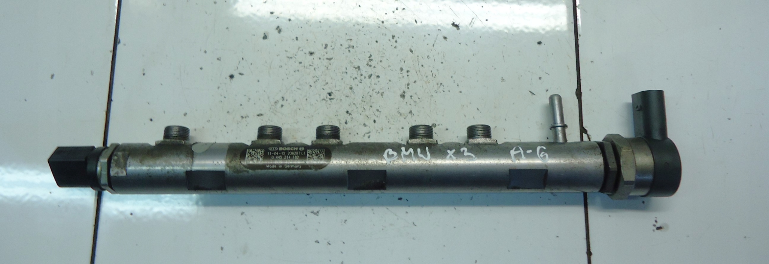 BMW X3 E90 E87 2.0D N47D20 Rampe injection Vanne 0445214182 0281002738