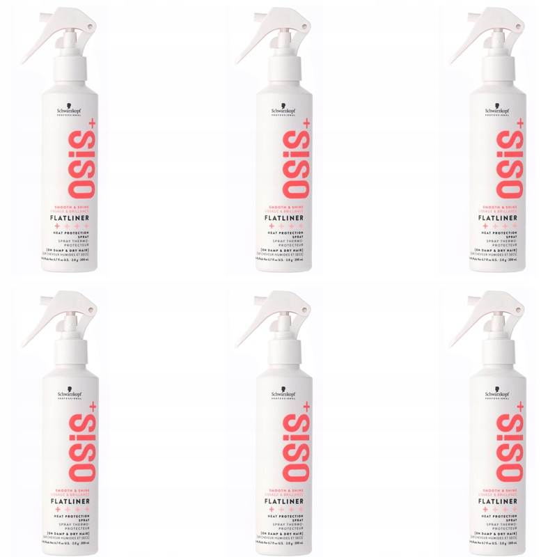 Schwarzkopf Osis Flatliner sprej na vlasy s tepelnou ochranou 6x 200 Ml