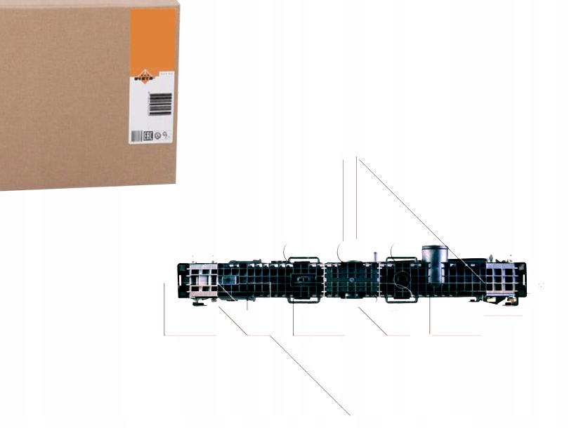 РАДИАТОР ДВИГАТЕЛЯ NRF R 1739550 136011 Df2035