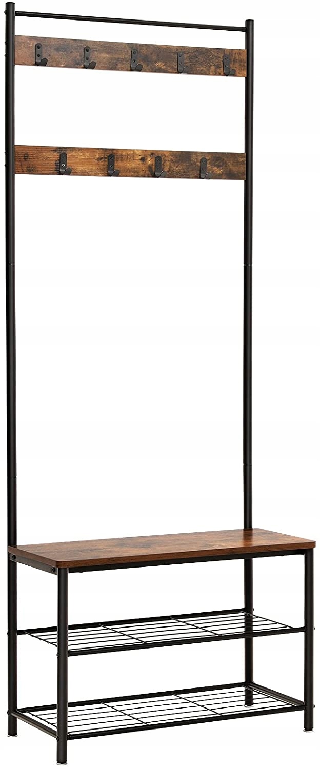 Predsieňový vešiak s botníkom Vasagle Herry hnedý