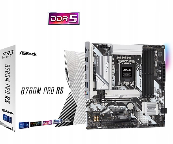 ASRock Mb Sc LGA1700 B760M Pro Rs, Intel B760, 4xDDR5, 1xDP, 1xHDMI, …