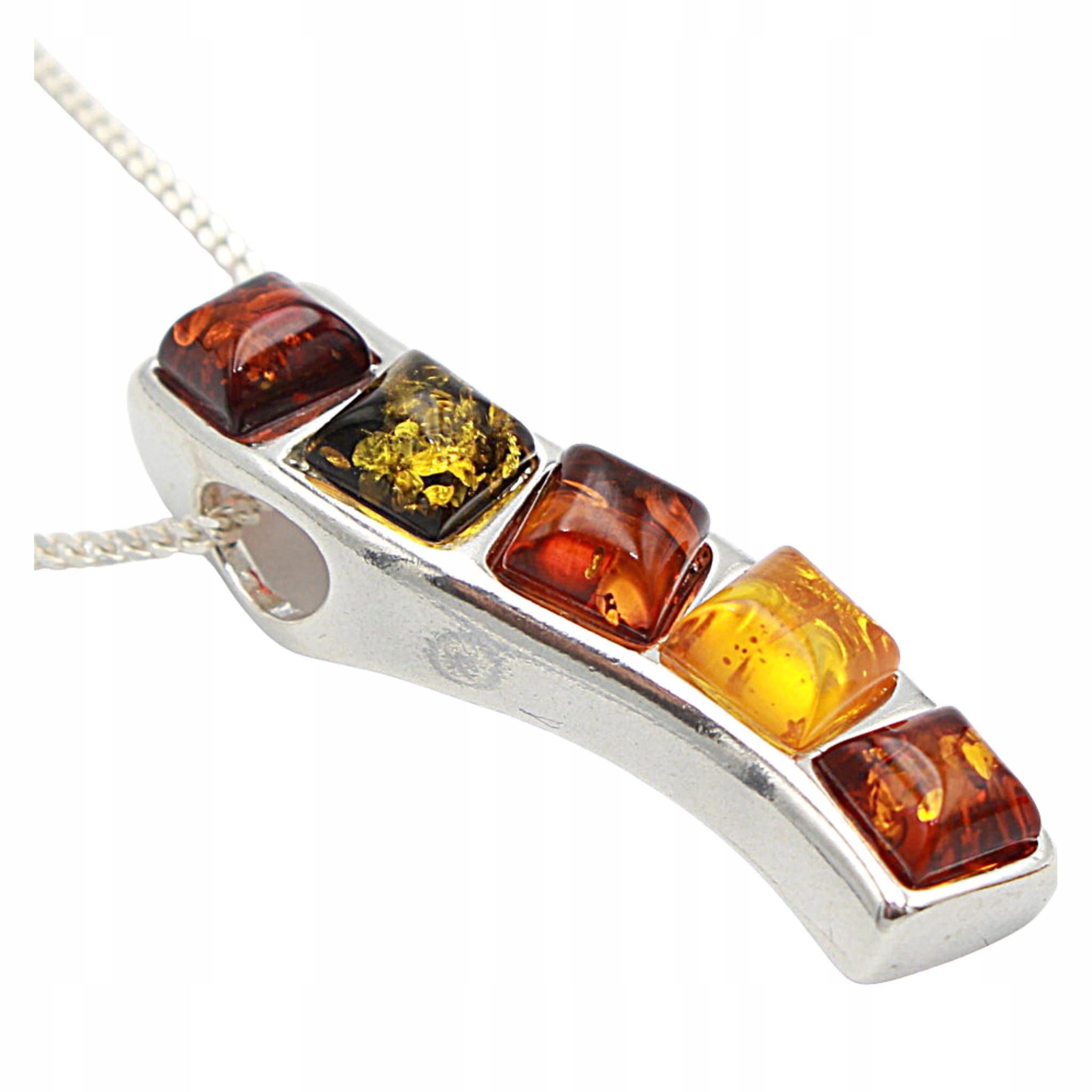 Přívěsek s jantarem Stříbrný přírodní jantar