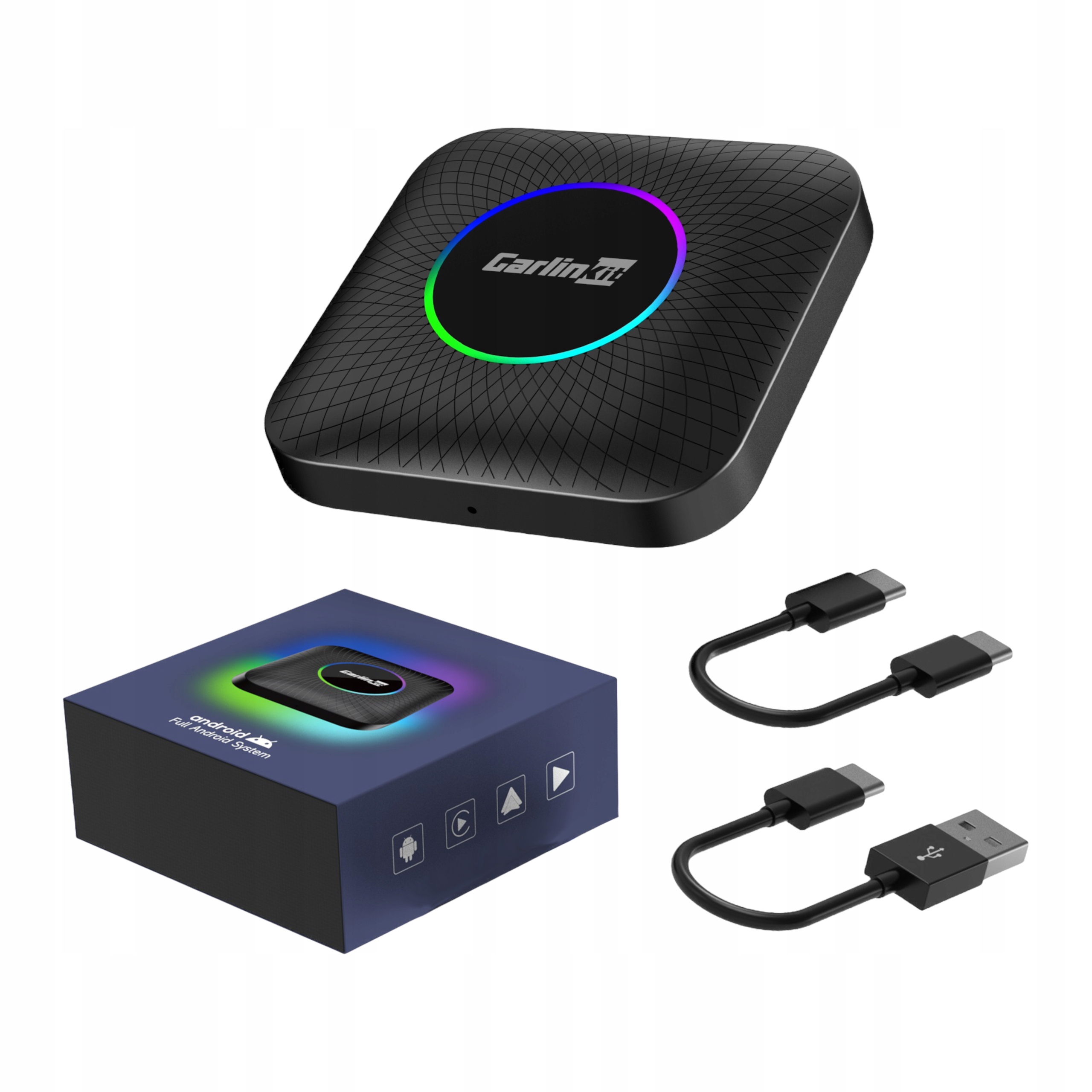 Carlinkit TBox Ambient Led Android 4G/64G Sd Apple Carplay Android Auto