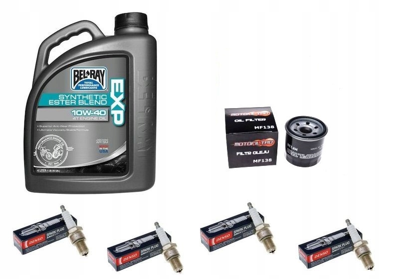 Olej Bel Ray EXP filtr świece TRIUMPH DAYTONA 600