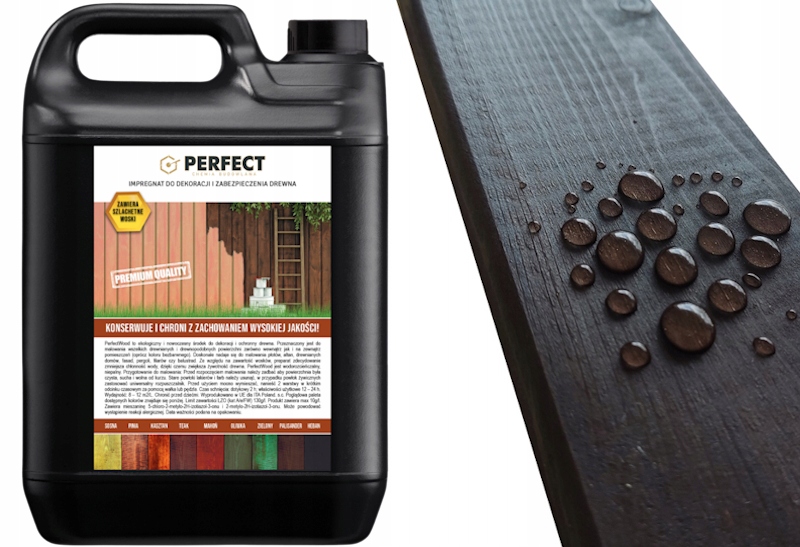 Impregnat do drewna barwiący PERFECT WOOD 5 L PALISANDER 60 m2