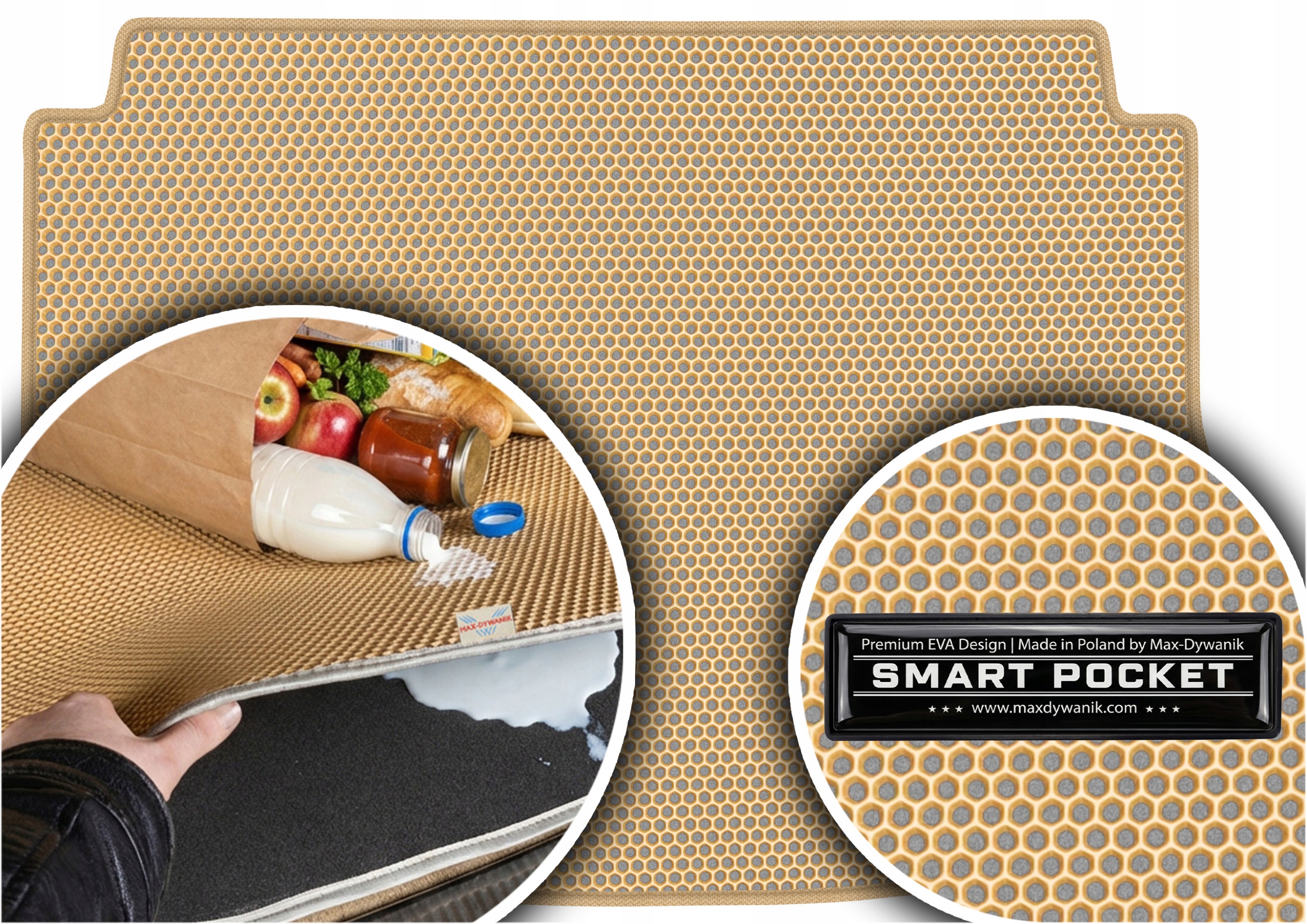 Hyundai i30 I Hatchback 2007-2012 Vložka do kufru Eva Smart Pocket Béžová