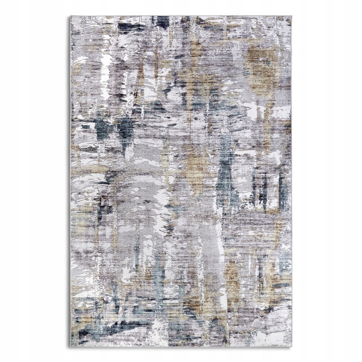 Moderný koberec do obývačky 120 x 160 cm, viacfarebný, plocho tkaný