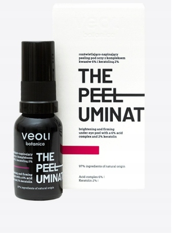 Veoli The peeluminator rozjasňující oční peeling 15 ml